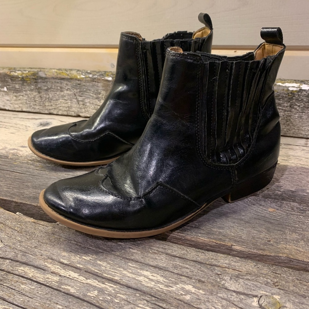 Zara | Girls Black Western Boots